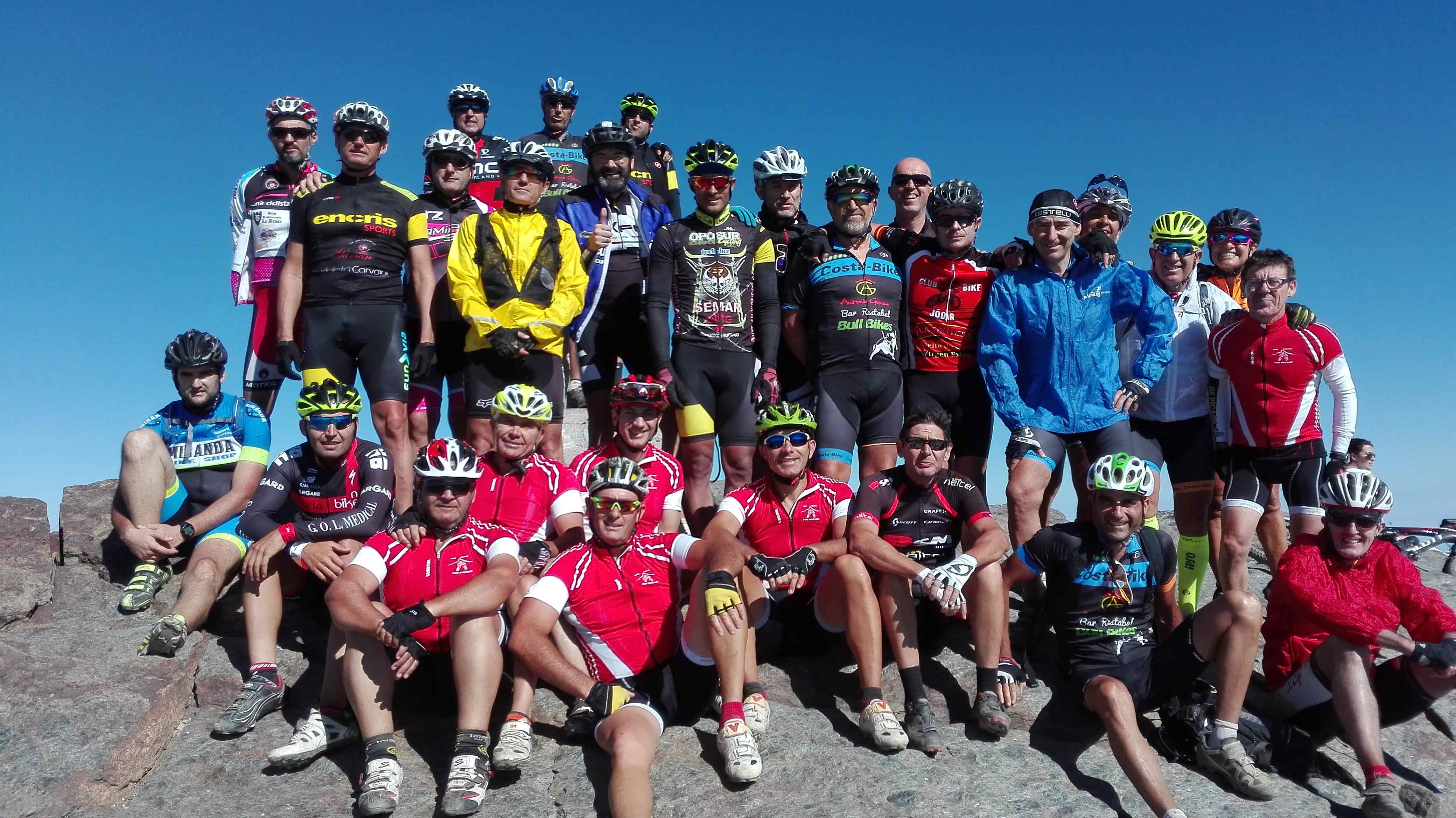 Foto de familia en el Veleta. 2016